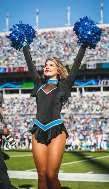 Panthers Cheer, Carolina Panthers Cheerleaders, Panthers Cheerleaders, Cheer Tryouts, Woman In Car, Cheerleader Outfit, Outfit Png, Cheerleading Outfits, Nfl Cheerleaders