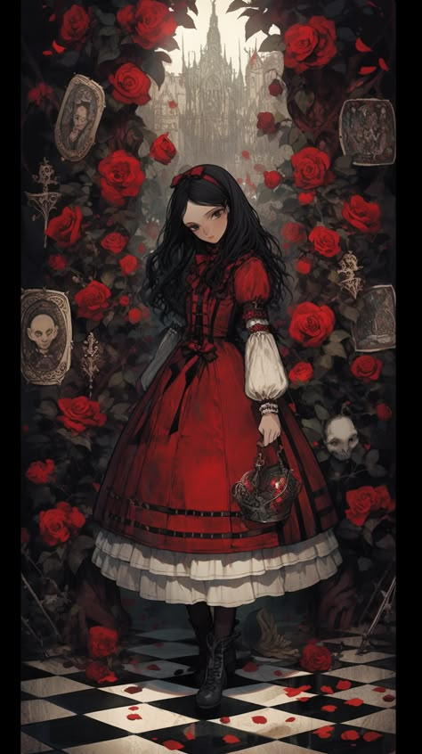 Stunning creative vision selected by ThetaCursed, License: CC BY-NC 4.0 Alice Mcgee Art, Dark Alice In Wonderland, Alice Madness Returns, Alice Liddell, Alice Madness, Emo Art, Dress Stand, Alternative Art, Pretty Drawings