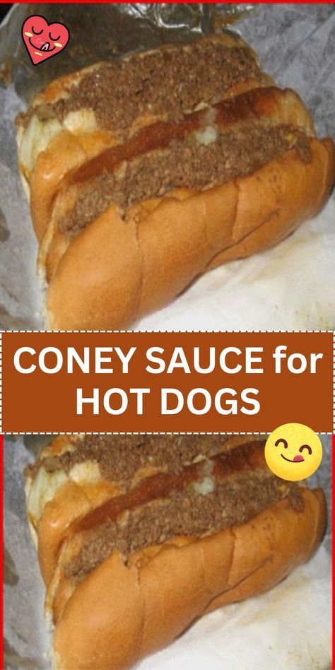 Elevate your hot dog game with our Coney Sauce. A savory and flavorful topping that takes your hot dogs to the next level. Coney Sauce For Hot Dogs, Hot Dog Chili Sauce Recipe, Chili Dog Sauce, Hot Dog Sauce Recipe, Coney Sauce, Hotdog Chili Recipe, Hot Dog Chili Sauce, Weigh Watchers, Hot Dog Sauce