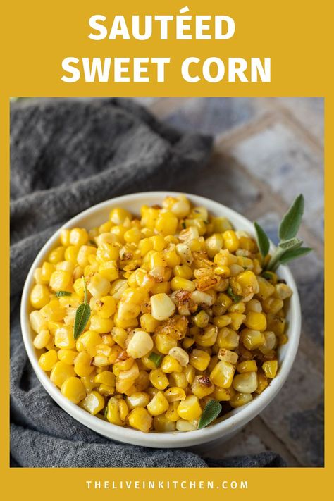 There's nothing like buttered sweet corn for a quick and tasty vegetable side! Use fresh corn on the cob with this uncomplicated recipe that calls for just 3 ingredients and can be ready in about 20 minutes. Cooking Sweet Corn, Kid Friendly Vegetarian Recipes, Fresh Corn On The Cob, Oven Roasted Corn, How To Cook Corn, Buttered Corn, Quick Vegetarian Meals, Baked Corn, Vegetarian Breakfast Recipes