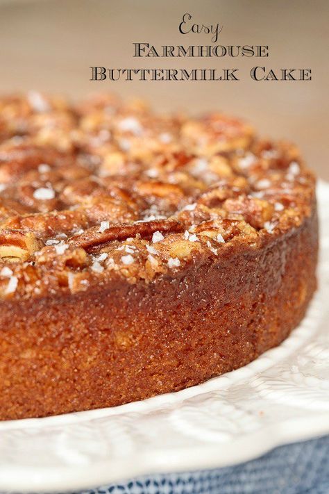 Buttermilk Cake, Buttermilk Recipes, Torte Cupcake, Easy Butter, Bowl Cake, Pecan Cake, Fall Cakes, Cake Mix Cookies, Coffee Cakes