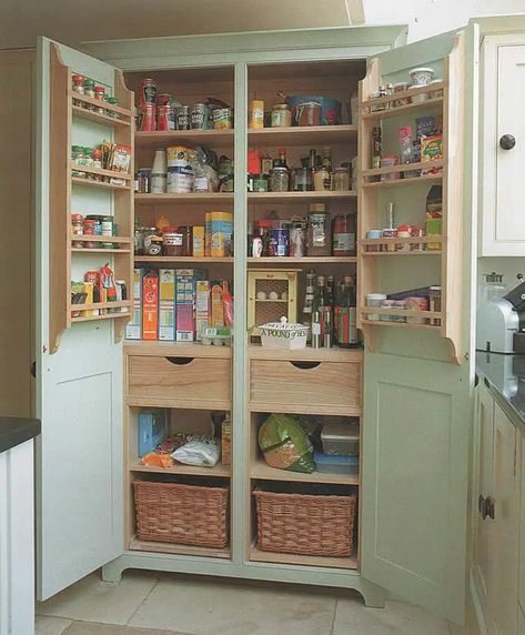 How to Build a Freestanding Pantry Free Standing Pantry, Freestanding Kitchen Furniture, Standing Pantry, Freestanding Pantry, Free Standing Kitchen Units, Free Standing Kitchen Pantry, Building A Kitchen, Kitchen Redesign, Diy Pantry