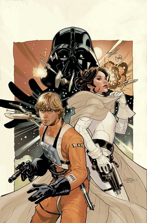 Star Wars Comics Art, Star Wars Anime Art, Star Wars Comic Art, Luke Skywalker Art, Star Wars Anime, Star Wars Manga, Star Wars Fanart, Star Wars Poster Art, Terry Dodson