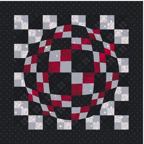 Drafting anOptical Illusion Quilt with Quilting Lines using Electric Quilt 8 Illusion Quilts, Quilting Lines, Bargello Quilt Patterns, Optical Illusion Quilts, Bubble Quilt, Bargello Quilt, 3d Optical Illusions, Electric Quilt, 3d Quilts