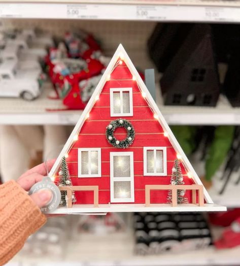 A Frame Christmas Village, A Frame Cabin Christmas, Tv Stand Decor Christmas, Home Decor Ideas Fireplace, Tv Christmas Decorations, Christmas Decor 2023, Fireplace Decor Christmas, Mantle Decor Christmas, Christmas Tv Stand