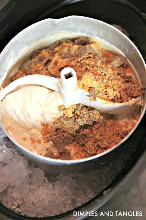 Homemade Ice Cream Butterfinger, Homemade Butterfinger Ice Cream Recipes Machine, Pioneer Woman Ice Cream Maker Recipes, Homemade Churned Ice Cream Recipes, Best Homemade Ice Cream Recipes Machine, Nostalgia Ice Cream Recipe, Homemade Ice Cream Machine Recipes, Butterfinger Ice Cream Recipe, Homemade Ice Cream Kitchenaid