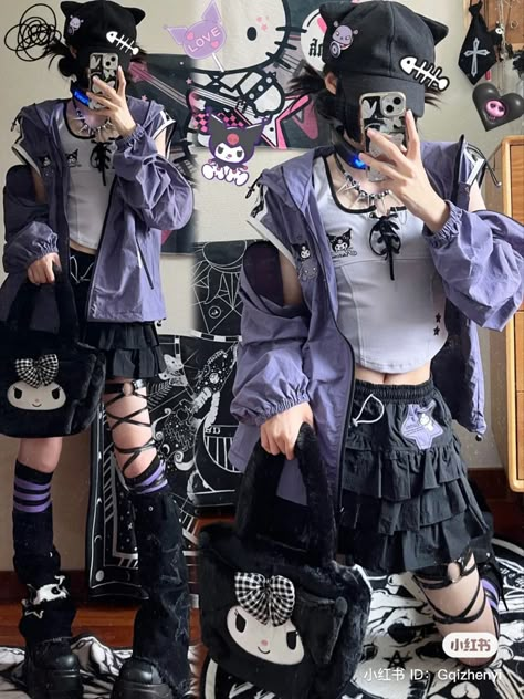 Animecore Fashion, Yami Kawaii Outfit, Outfits Japanese, Kawaii Outfit Ideas, Stylish Hoodies, Concept Clothing, Alt Fashion, Japanese Outfits, Alternative Outfits