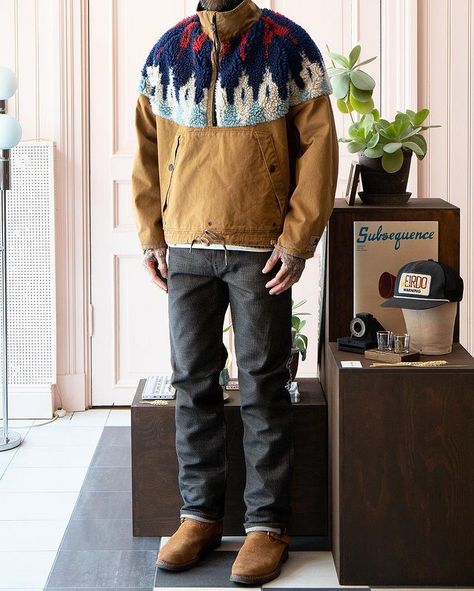 All Posts • Instagram Pancho And Lefty, Camel, Denim Jeans, Bomber Jacket, Cotton Fabric, Online Store, Street Wear, Japan, Mens Outfits