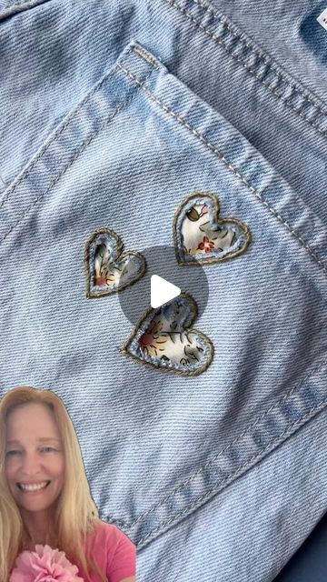 Thousands of Tips on Instagram: "Ever wanted to give your old jeans a fresh look? Let’s dive into a DIY project that’s both fun and stylish. Start by drawing hearts on the pocket of your jeans. Then, use reverse appliqué to create a unique design. Embroider the heart with intricate stitches to add a personal touch. Finally, carefully cut away the excess fabric to reveal your stunning appliqué.

With a little creativity and patience, you can transform your jeans into a one-of-a-kind fashion statement.

Credits:@flynn_and_mabel

#DIYFashion #UpcycledJeans #JeansCustomization #ReverseApplique #Embroidery #CreativeProjects #DIYHomeDecor #FashionHack #HandmadeWithLove #JeansArt #DIYInspiration #CustomJeans #ArtTherapy #DIYChallenge #Fashionista #TrendyAccessories #HandmadeGifts #DIYProjects #Fa Drawing Hearts, Reverse Applique, Custom Jeans, Jean Pockets, Upcycle Jeans, Denim Crafts, Altering Clothes, Embroidered Heart, Old Jeans