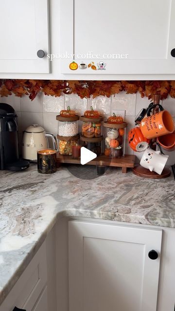 Sheri Wilson on Instagram: "Your sign to set up a spooky coffee corner this Halloween season! 🎃☕️ I found so many spooky goodies at target and decided to put together a little coffee station to get in the holiday spirit ✨

Comment SHOP below to receive a DM with the link to shop this post on my LTK ⬇ 
https://liketk.it/4RhVT 

#pumpkinspice #autumnvibes #autumnaesthetic  #halloweencountdown #gilmoregirls #autumnmood #spookyseason #coffeecorner" Sheri Wilson, Spooky Coffee, Halloween Countdown, Coffee Corner, Coffee Station, Autumn Aesthetic, Halloween Season, Gilmore Girls, Fall Vibes