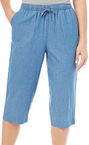 Pantalon Capri Mujer Outfit, Women Pants Size Chart, Dress Over Pants, Cotton Pants Women, Jeans Store, Coral Bay, Denim Capris, Womens Denim, Fashionista Clothes