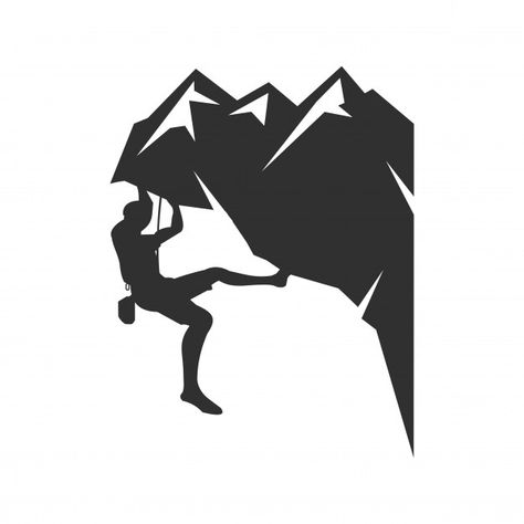 Mountain climbing logo Premium Vector | Free Vector #Freepik #vector #freelogo #freemountain #freerock #freelife Bear Paw Silhouette, Climbing Logo Design, Climbing Logo, Silhouette Arte, Vector Mountain, Climbing Art, Mountain Rock, Wall Climbing, Hd Wallpaper Android