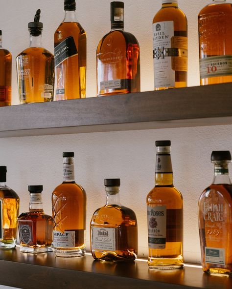 Raising a glass to craftsmanship this World Whiskey Day! 🥃 Keep your spirits high and your favorite bottles on display with our LED floating shelves. Pictured here: Maple Shelves in Medium brown, 4000k LED. #worldwhiskeyday #floatingshelves Whiskey Shelves Display, Whiskey Shelves, Shelves For Whiskey Bottles, Led Floating Shelves, Wisky Shelf, Maple Shelves, Led Liquor Shelf Diy, Tennessee Whiskey Shelf, Custom Floating Shelves