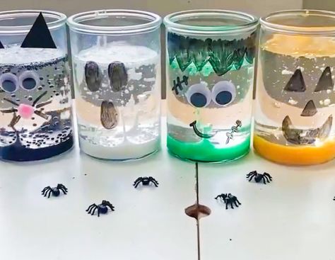 Halloween Lava Lamps - ABCDee Learning Halloween Lava Lamp, Lava Lamp Activity, Pumpkin Lava Lamp, Kids Lava Lamp Experiment, Ghost Lava Lamp, Homemade Lava Lamp Kids, Monster Lava Lamp, Lava Lamp For Kids, Lava Lamp Experiment