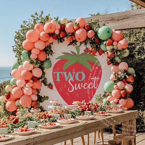 Red Strawberry 2nd Birthday Banner, 2 Sweet Backdrop with Strawberries, Girl 2nd Birthday Banner, Two Sweet Strawberry Birthday Theme Decor SKU: 0151 BACKDROP DETAILS: 🎉 High quality polyester fabric 🎉 Lightweight and easy to steam! 🎉 NOTE: *grommets or holes are NOT included* SIZE OPTIONS: 📏 Small: 36" x 26" ( 3ft x 2.17ft ) 📏 Medium: 60" x 50" ( 5ft x 4.2ft ) 📏 Large: 80" x 68" ( 6.7ft x 5.7ft ) 📏 XLarge: 104" x 88" ( 8.7ft x 7.3ft ) HOW TO HANG: 🎈 Lightweight and super easy to hang on a wall or backdrop stand! 🎈 For Backdrop stand: use clamps, clips, or command strips 🎈 For wall: use pins, tacks, command strips, or tape CARE INSTRUCTIONS: 👕 Machine wash cold on the gentle cycle 👕 Tumble dry low or line dry 👕 No bleach, and do not iron WANT A DIFFERENT COLOR OR STYLE? 📩 Mes Toddler Birthday Decorations, Stand For Backdrop, Strawberry Birthday Theme, Strawberry Shortcake Birthday, Backdrops Kids, Strawberry Birthday, Strawberry Decorations, Girl Birthday Decorations, Girl 2nd Birthday