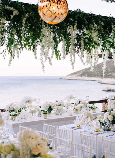 Picturesque White Wedding in Sifnos, Greece - Inspired By This Sifnos Greece, Greek Islands Wedding, Mykonos Wedding, Wedding March, White Wedding Decorations, Wedding Ceremony Ideas, Yosemite Wedding, Santorini Wedding, Destination Wedding Inspiration