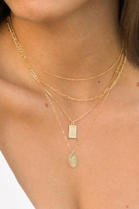 Minimal, chic, and trendy pendants are available at Simple & Dainty! The Rectangle Traveler’s Necklace is a dainty layering necklace, perfect for layering with the Birth Flower Necklace and Satellite Necklace. Available in gold or silver finish. Length: 16” + 2” extender. Grab your waterproof, tarnish resistant, and sensitive skin friendly jewelry at Simple & Dainty today, all at the prices you need.  ... more Simplistic Jewelry Aesthetic, Dainty Gold Necklace Stack, Simple Necklace Stack, Dainty Necklace Stack, Trendy Pendants, Dainty Gold Necklace Layered, Satellite Necklace, Simplistic Jewelry, Dream Accessories