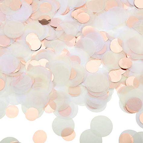 Round Tissue Paper Table Confetti Dots for Wedding Birthday Party Decoration, 1.76 oz (White Ivory Champagne, 2.5cm) ... Rose Gold Confetti, Paper Confetti, Paper Table, Confetti Dots, Celebration Day, Paper Cones, Easter Bunny Crafts, Table Confetti, Confetti Party