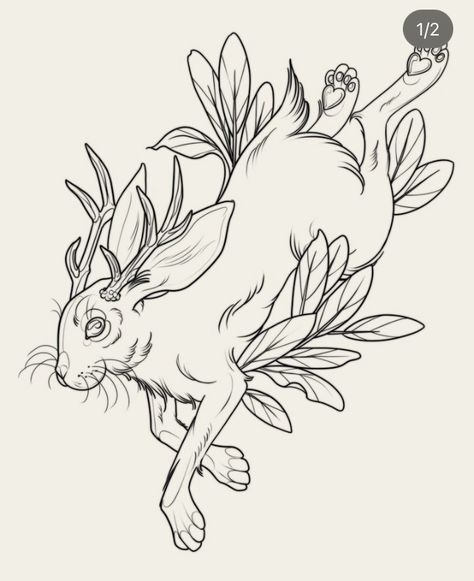 Hase Tattoos, Desert Tattoo, Convention Tattoo, Cool Wrist Tattoos, Saved Tattoo, Rabbit Drawing, Bunny Tattoos, Rabbit Tattoos, Spooky Tattoos