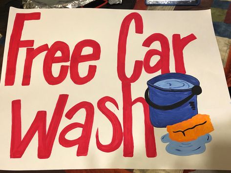 Car Wash Posters Ideas Diy, Car Wash Signs Posters Ideas, Car Wash Signs Posters Diy, Car Wash Signs, Carwash Posters Ideas, Car Wash Posters Ideas Design, Car Wash Signs Posters, Wash Car At Home, Car Wash Fundraiser