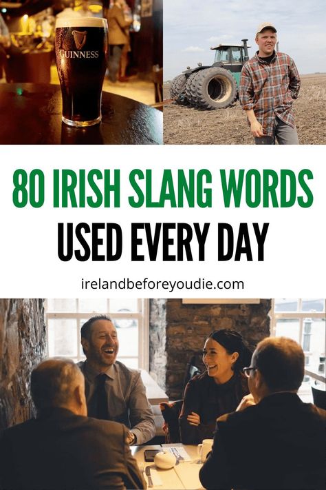 Need to brush up on your Irish slang? Here the top 80 most used Irish slang phrases. #Irishslang #Irishcraic #Irishwords Irish Blessing Quotes, Irish Phrases, Southern Phrases, Irish Slang, Romantic Comedy Books, Irish Things, Slang Phrases, Best Of Ireland, Irish Words