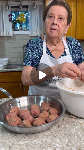 Nonna Pia on Instagram: "Nonna Pia makes Meatballs! Yum 😋 Use the link in bio to check out the @madein Memorial Day Sale where you can get up to 25% off on Nonna’s favorite Stainless Steel Cookware. #nonnapia #meatballs #madewithlove" Nona Pia Recipes, Nonna Pia Recipes, Nona Pia, Cooking With Nonna, Nonna Pia, Famous Recipes, Memorial Day Sale, Famous Recipe, Stainless Steel Cookware