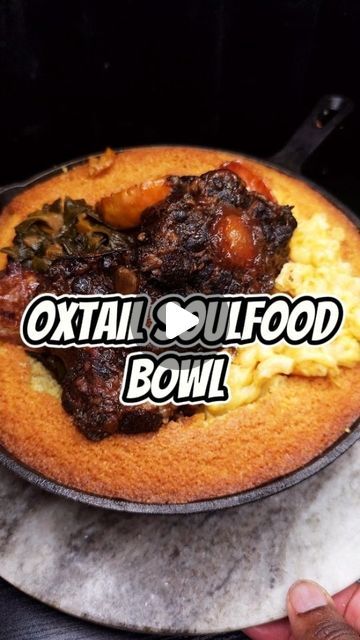 Soul Food Food Truck, Soul Food Bowl, Southern Oxtails Soul Food, Cornbread Bowl, Soulfood Recipes, Oxtail Recipes Easy, Ham Hock Recipes, Oxtail Recipes, Ham Hock