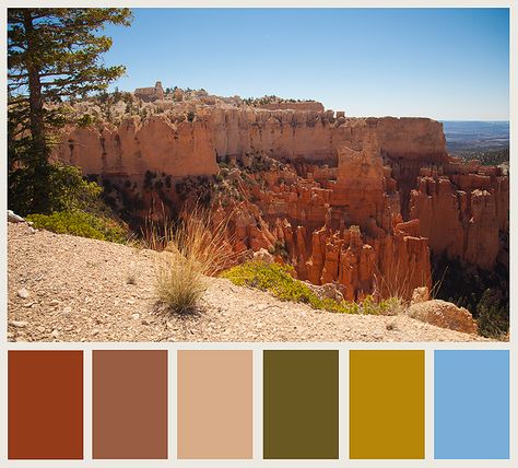 Canyon color ideas Crochet Cryptid, Mexico Scrapbook, Small Bedrooms, Utah National Parks, Bryce Canyon, Zion National Park, Colour Palettes, Stamp Crafts, Craft Time