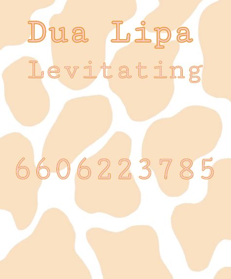 Dua Lipa - Levitating Club Roblox Song Codes, Bloxburg Sound Codes, Club Roblox Song Id Codes, Club Roblox Music Id Codes, Song Codes For Bloxburg, Bloxburg Song Codes, Roblox Sound Id, Funny Numbers To Call, Dance Moms Outfits