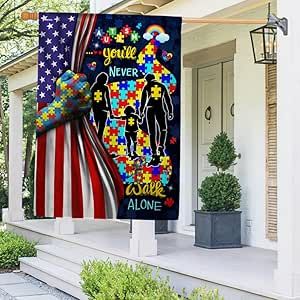 Vibrant Interior, Flag Display, Industrial Building, Patriots Day, Garden Flag Stand, Walk Alone, Holiday Door, You'll Never Walk Alone, Outdoor Flags