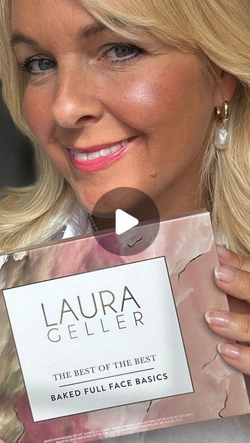 Joanna McNeish on Instagram: "AD| Get ready with me using the @lauragellerbeauty Baked Starter Kit, which includes the Baked Balance-n -Brighten Foundation, the Best of the Best Baked Face Palette (which has everything you need) and the Retractable Kabuki Brush. This palette provides you with the perfect essentials to complete your face, all in one convenient, easy-to-use place! 
I just love the glowy finish it gives me and since I’ve started using this, I’ve had so many compliments on my makeup✨
Shipping to the UK is fast and inexpensive at only £6 
You can find the link in my stories and LAURA GELLER highlights✨
.
.
.
#laurageller #bakedstarterkit #lauragellerbeauty #lauragellermakeup #glowymakeup #beautyproducts #makeupreel #over40makeup #makeupover40 #everydaymakeup #makeuppalette #glo Laura Geller Balance And Brighten, Laura Geller Makeup Tutorial, How To Apply Laura Geller Makeup, Loose Powder Laura Mercier, Laura Geller Baked Blush, Laura Mercier Loose Setting Powder, Baking Makeup, Laura Geller Makeup, Makeup Over 40