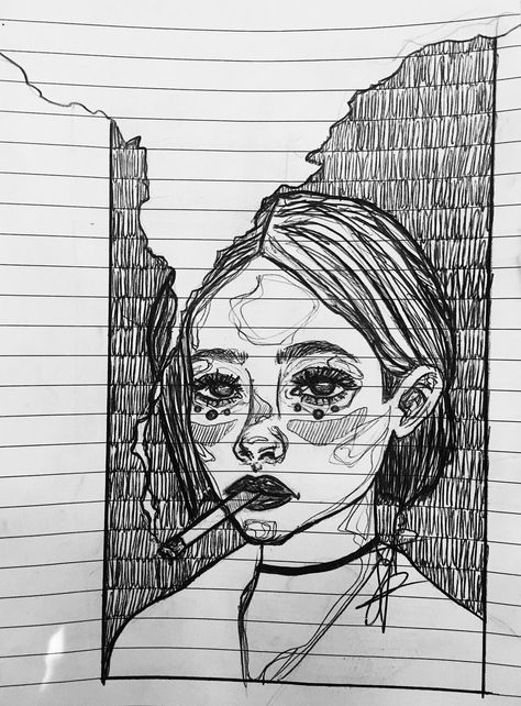 Drawing With Ink Pens, Ink Pen Drawings Sketchbooks, Pen Art Scribble, Pen Doodles Sketchbooks, One Pen Drawing, Biro Sketches Simple, Ballpoint Pen Doodles, Ball Pen Sketch Aesthetic, Black Pen Doodles Aesthetic