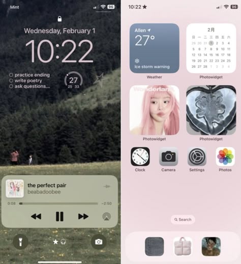 Chinese Phone Layout, Ios 16 Layout, Phone Apps Iphone, Phone Setup, Ios Layout, Iphone Home Screen Layout, Inspired Aesthetic, Pretty Phone Wallpaper, Phone Inspiration