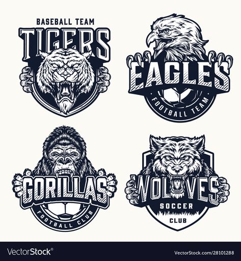 Design For Clothing Brand, Wolf Mascot, Illustration Tshirt, Baseball Teams Logo, Mascot Logos, Team Logo Design, Monochrome Style, Design For Clothing, Baseball Teams