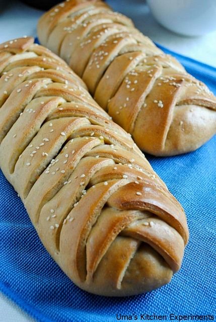 Bread Braid, Rhodes Recipes, Stuffed Bread, Homemade Garlic Bread, Braided Bread, Baking Bread Recipes, Flatbread Recipes, Indian Curry, Wheat Bread