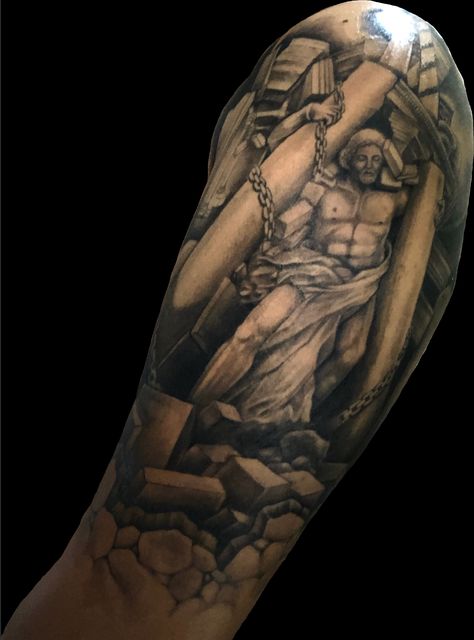 Samson Tattoo Design, Sampson Bible Tattoo, Samson Tattoo, Bible Tattoos, Biblical Art, New Tattoos, Tattoos For Guys, Portrait Tattoo, Art Tattoo