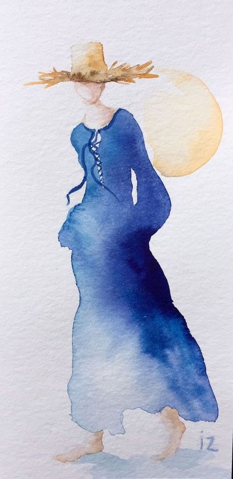 Aquarelle Art Ideas, Person Watercolor, Watercolor People, Loose Watercolor Paintings, Aquarelle Art, Learn Watercolor Painting, Watercolor Art Paintings, Watercolor Paintings For Beginners, Diy Watercolor Painting