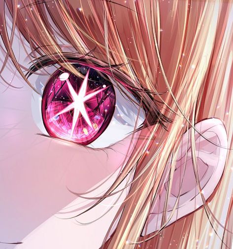 Hoshino Ruby (1469x1568 3,025 kB.) Ruby Anime, Eyes Artwork, Eyes Wallpaper, Star Eyes, Pink Eyes, Dreamy Art, Anime Eyes, Anime Angel, Eye Art