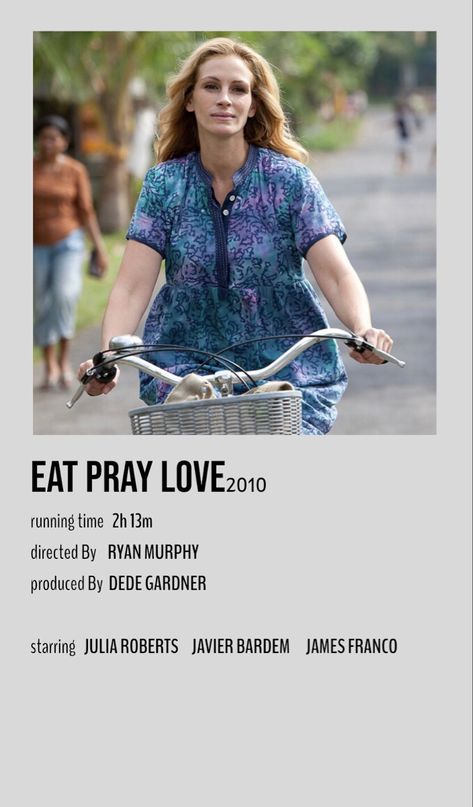 Eat Pray Love Movie Poster, Eat Pray Love Movie, Divergent Poster, Eat Pray, Movie Guide, Javier Bardem, Ryan Murphy, Eat Pray Love, James Franco