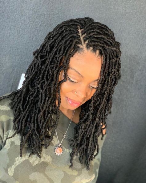 Crochet Faux Locs Styles, Soft Locs Crochet, Faux Locs Crochet Braids, Natural Dreadlocks, Faux Locs Crochet, Soft Locs, Locs Crochet, Marley Hair