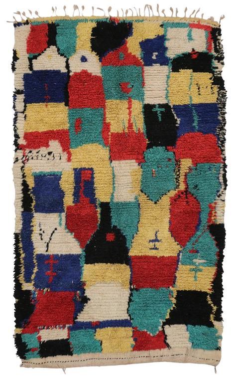 African Rugs, Colorful Moroccan Rugs, Hard Edge Painting, Carpets And Rugs, Modern Moroccan, Color Block Design, Piet Mondrian, Mark Rothko, Elements Of Design