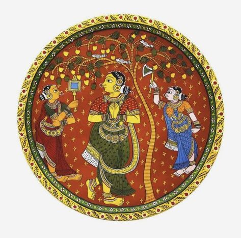 Cherial Paintings, Cheriyal Paintings, Abs Art, Phad Painting, Mysore Painting, Gond Art, Art Motifs, Kalamkari Painting, Easy Canvas