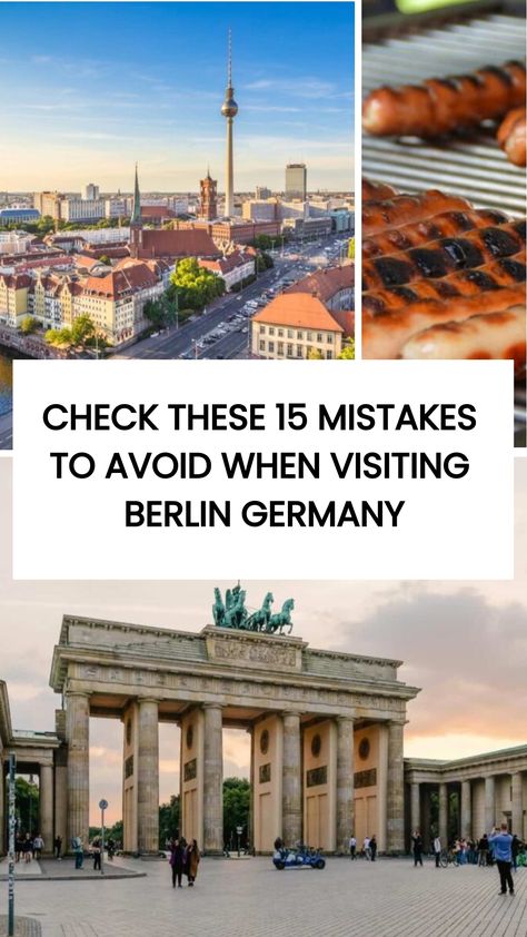 I grew up in France right by the German border so I've been to Germany many times. When you visit Berlin, Germany, you want to make the most out of your trip. Avoiding common mistakes can enhance your experience in this beautiful country! Check these 15 Mistakes to avoid when visiting Berlin Germany. Visiting Berlin Germany, Visiting Berlin, Berlin Germany Travel, Visit Berlin, Unique Cafe, Canada Travel Guide, Travel Captions, Brandenburg Gate, Cozy Cafe