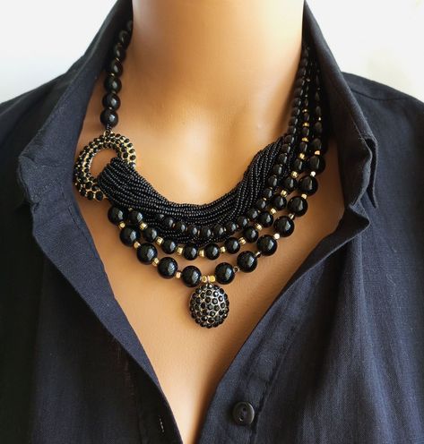 Large bead necklace