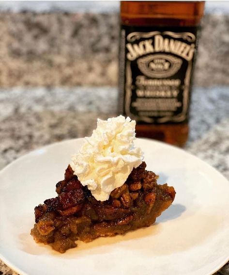 Apple Maple Bacon Cake, Sugar Pie Crust, Bacon Cake, Boozy Baking, Smoked Whiskey, Maple Pecan Pie, Bacon Pie, Bourbon Pecan Pie, Whiskey Cake