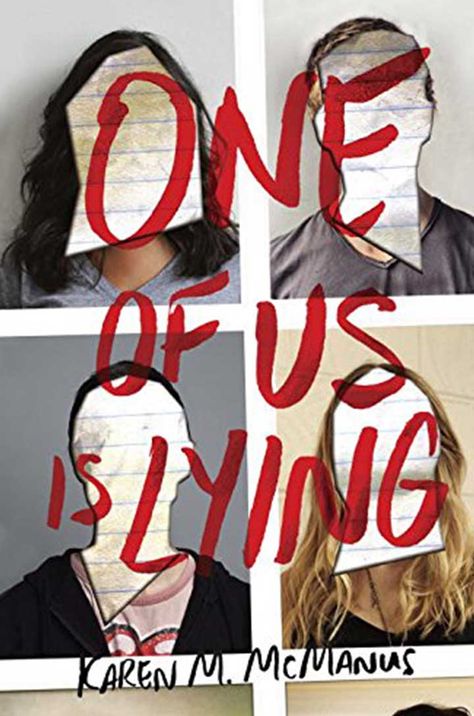 One of Us Is Lying by Karen M. McManus Ya Thrillers, One Of Us Is Lying, Book And Coffee, Scaredy Cat, Ya Novels, Book Worm, Ya Books, Beach Reading, Books Young Adult