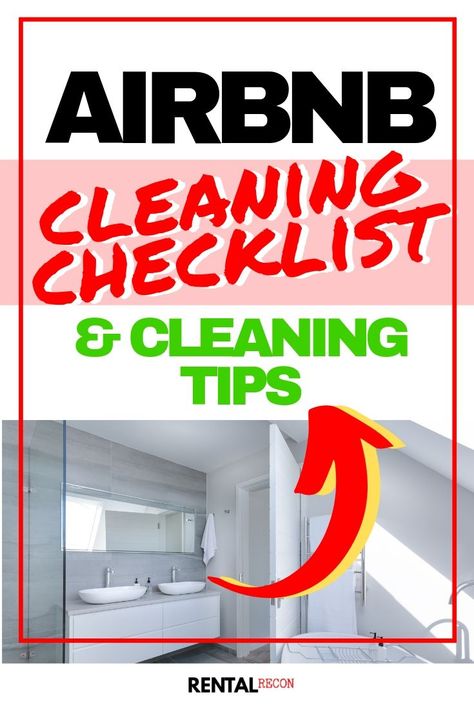 This Airbnb cleaning checklist and Airbnb cleaning tips are sure to boost your guest reviews!  The first critical cleaning tip is.... Airbnb Host Ideas, Ideas For Airbnb, Airbnb Cleaning Checklist, Airbnb Essentials, Airbnb Checklist, Airbnb Templates, Host Ideas, Vacation Rental Host, Airbnb Tips