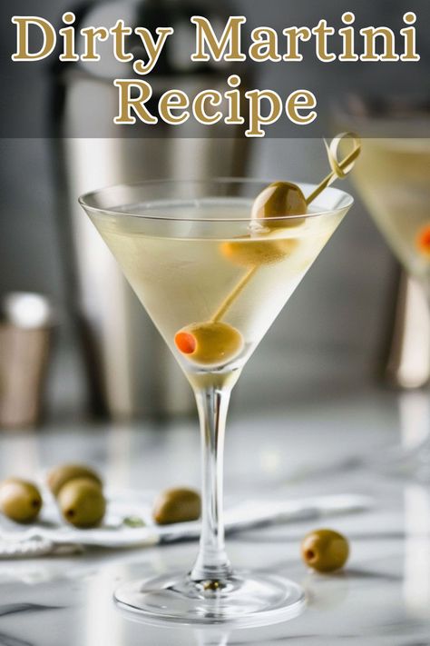 A Vodka Dirty Martini is a popular cocktail that combines vodka, dry vermouth, and olive brine, giving it a savory twist. It’s typically served chilled in a martini glass and garnished with olives. Dry Martini Recipe, Winter Vodka Cocktails, Dirty Martini Vodka, Dirty Martini Recipe, Vodka Cocktails Easy, Summer Vodka Cocktails, Olive Brine, Classic Martini, Popular Cocktails