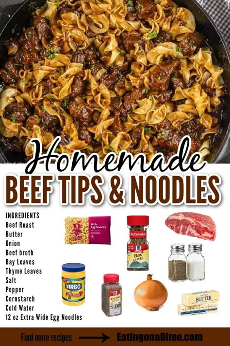 Stew Meat Egg Noodles, Beef And Gravy Over Noodles, Beef Broth And Noodles, Noodles And Beef Tips, Homestyle Beef And Noodles, Oven Beef And Noodles, Beef And Noodles Recipe Stove Top, Roast Beef And Noodles Stove Top, Beef Roast Recipes Stove Top