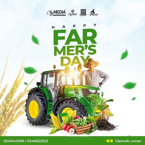 Farmers Day Poster Design, Happy Farmers Day, Farmers Day, Creative Banners, Flyer Design Inspiration, Creative Poster Design, Packaging Labels Design, Graphic Design Tips, Creative Packaging Design